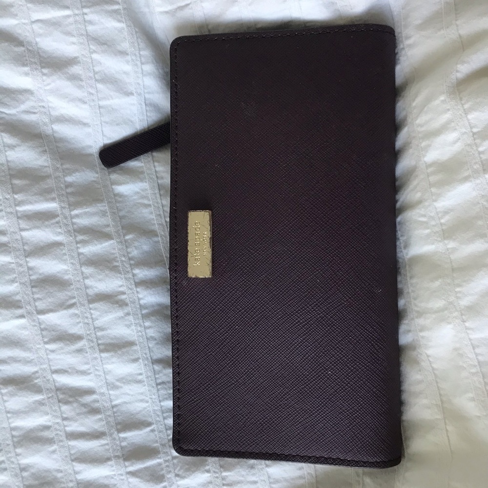 Kate spade wallet- eggplant purple.